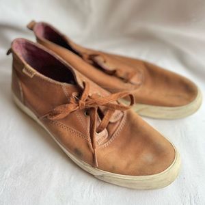Brown Leather Keds
